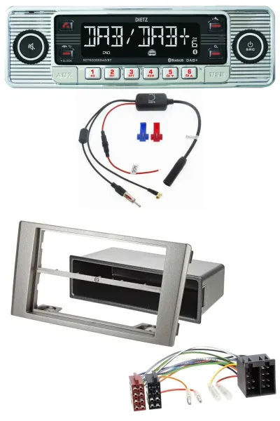 Dietz DAB USB MP3 Bluetooth Autoradio für Iveco Daily (2006-2014) silber