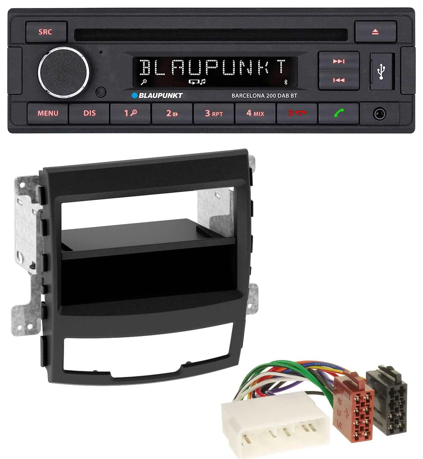 Автомагнитола для SsangYong Korando (2010–2013) Blaupunkt USB, DAB, CD, Bluetooth, MP3