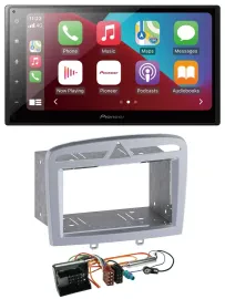 Pioneer USB MP3 DAB 2DIN Bluetooth Autoradio für Peugeot 308 09-13 warmsilber