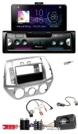 Pioneer USB Lenkrad Bluetooth DAB Autoradio für Hyundai i20 2012-2014 silber man