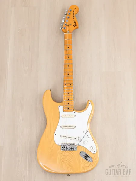 Электрогитара Fender Stratocaster 1972 Vintage Reissue ST72-500 SSS Natural Ash w/gigbag Japan 1990