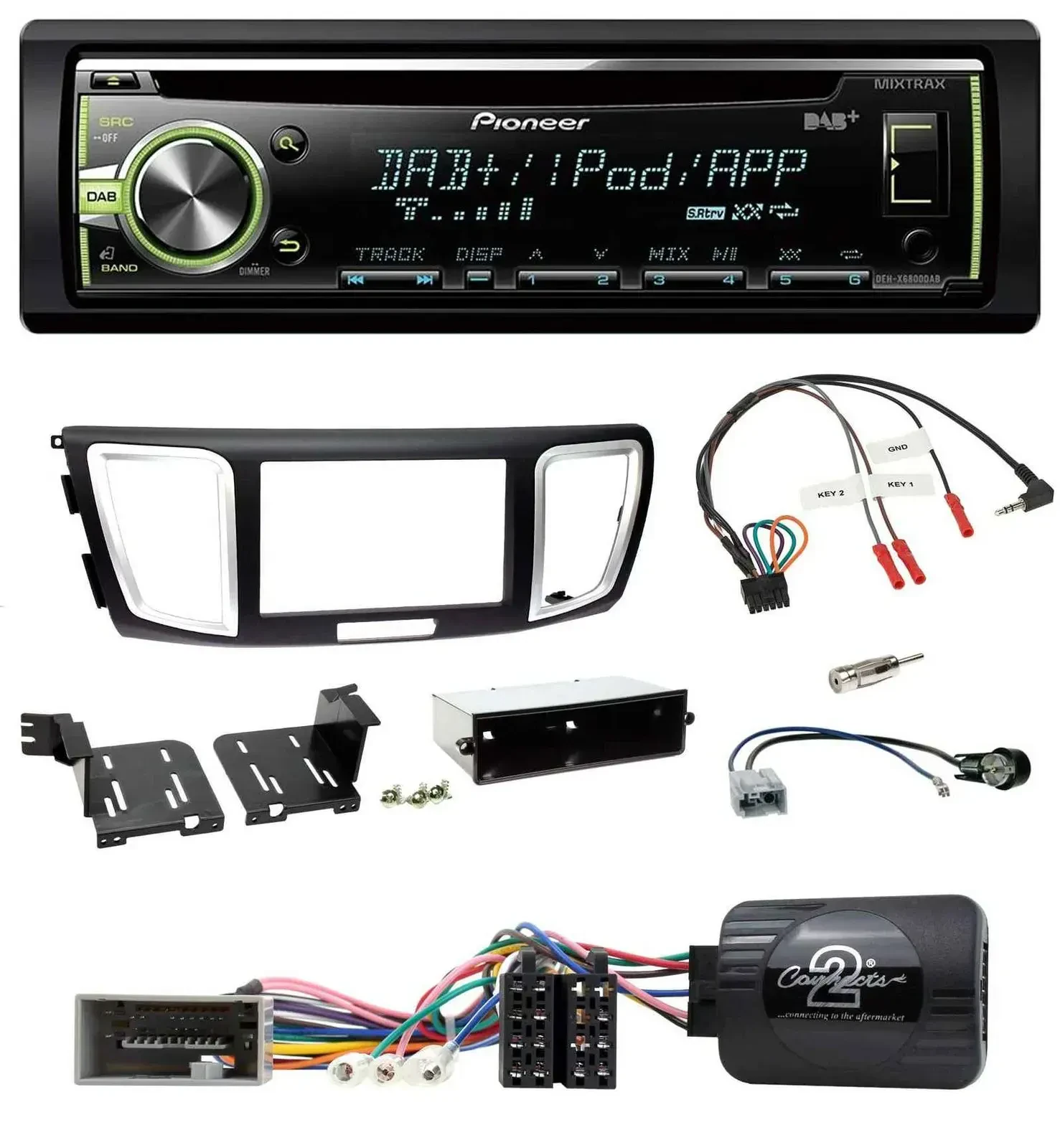 Автомагнитола для Honda Accord 2013–2015 Pioneer DAB CD USB MP3 поддержка управления на руле