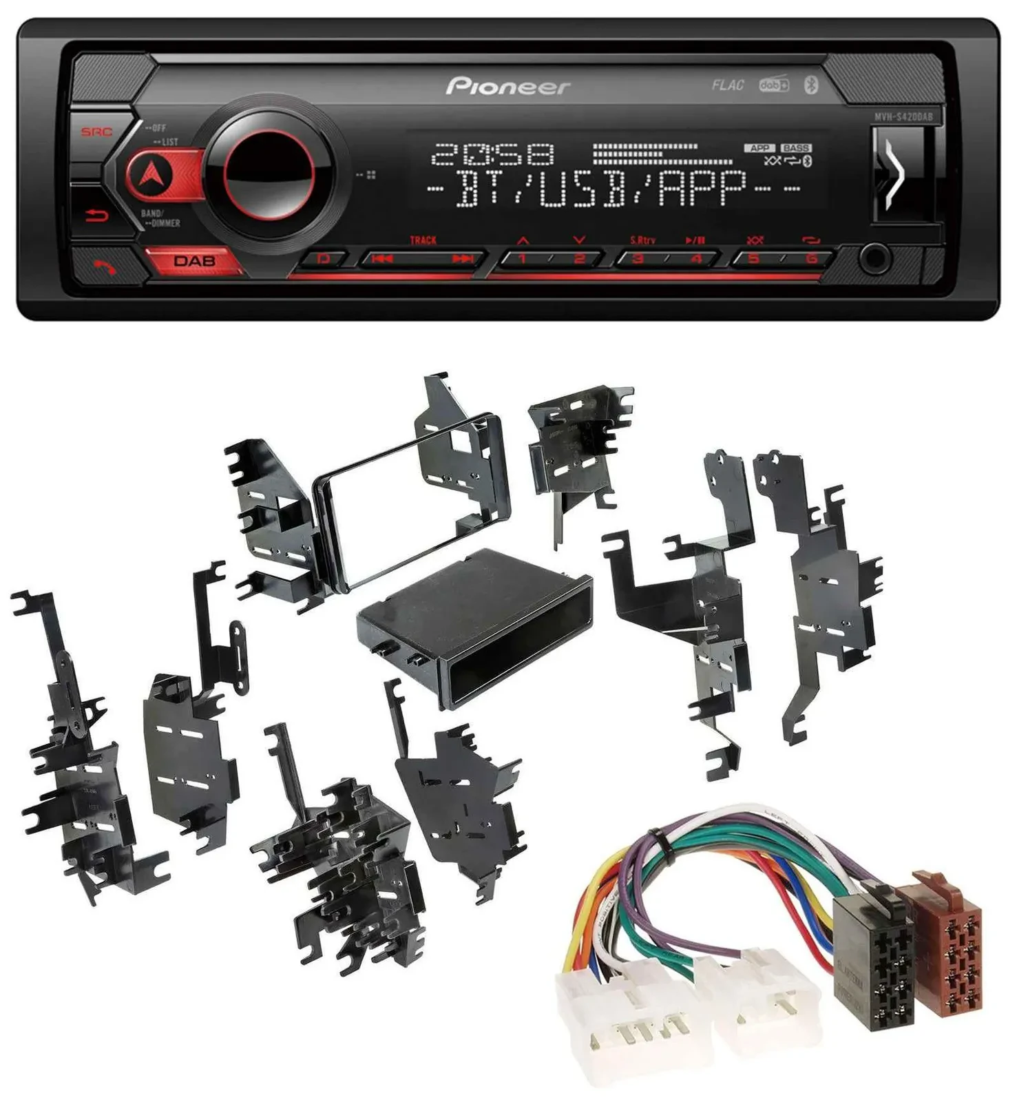 Pioneer MP3 USB DAB Bluetooth Autoradio für Toyota Highlander Matrix RAV 4