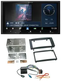 Kenwood Bluetooth 2DIN USB DAB MP3 Autoradio für VW Touareg T5 Caravelle Multiva