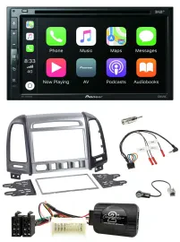 Pioneer DVD 2DIN Lenkrad DAB Bluetooth USB Autoradio für Hyundai Santa Fe 4 Scha