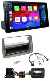 Pioneer Bluetooth DAB Lenkrad USB Autoradio für Alfa GT 147 Ablage silber