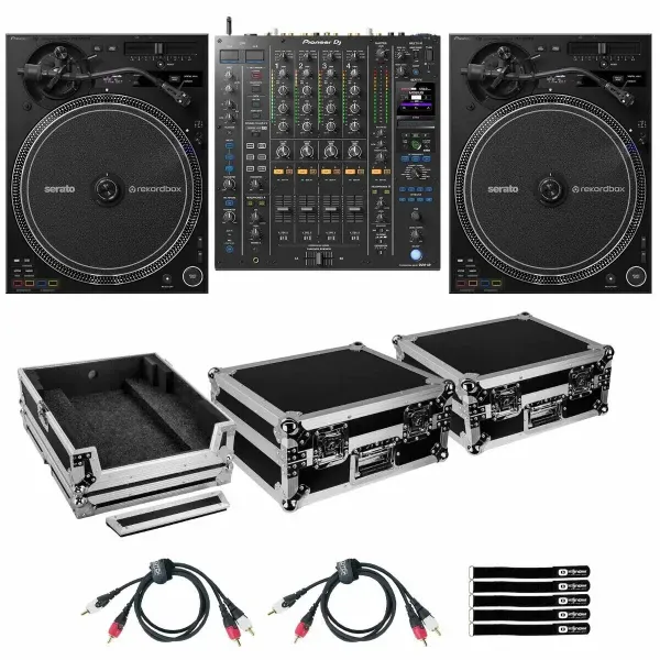 DJ-контроллер с джогом Pioneer DJM-A9 Black с аксессуарами