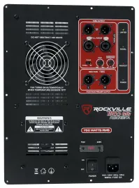 Rockville RBG18FA BOX 2 High Powered Subwoofer Amp Plate with Crossover Controls