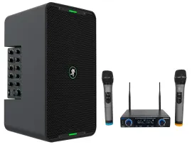 Mackie ShowBox Rechargeable 8" DJ PA Bluetooth Speaker+Mixer+Dual Wireless Mics