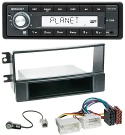 Continental USB MP3 AUX 1DIN Autoradio für Kia Sportage II 08-10 neue Verkabelun