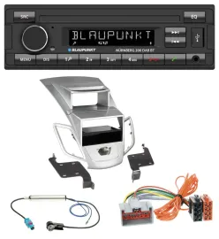 Blaupunkt USB DAB MP3 Bluetooth Autoradio für Ford Fiesta Display 08-10 silber