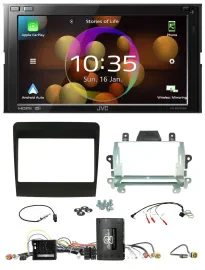 JVC DAB Lenkrad 2DIN Bluetooth USB Autoradio für Porsche 911 991 2011-2017 Infoa