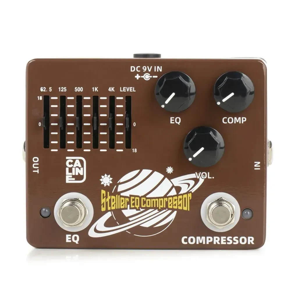 Педаль эффектов для бас-гитары CALINE DCP-10 Steller EQ Compressor