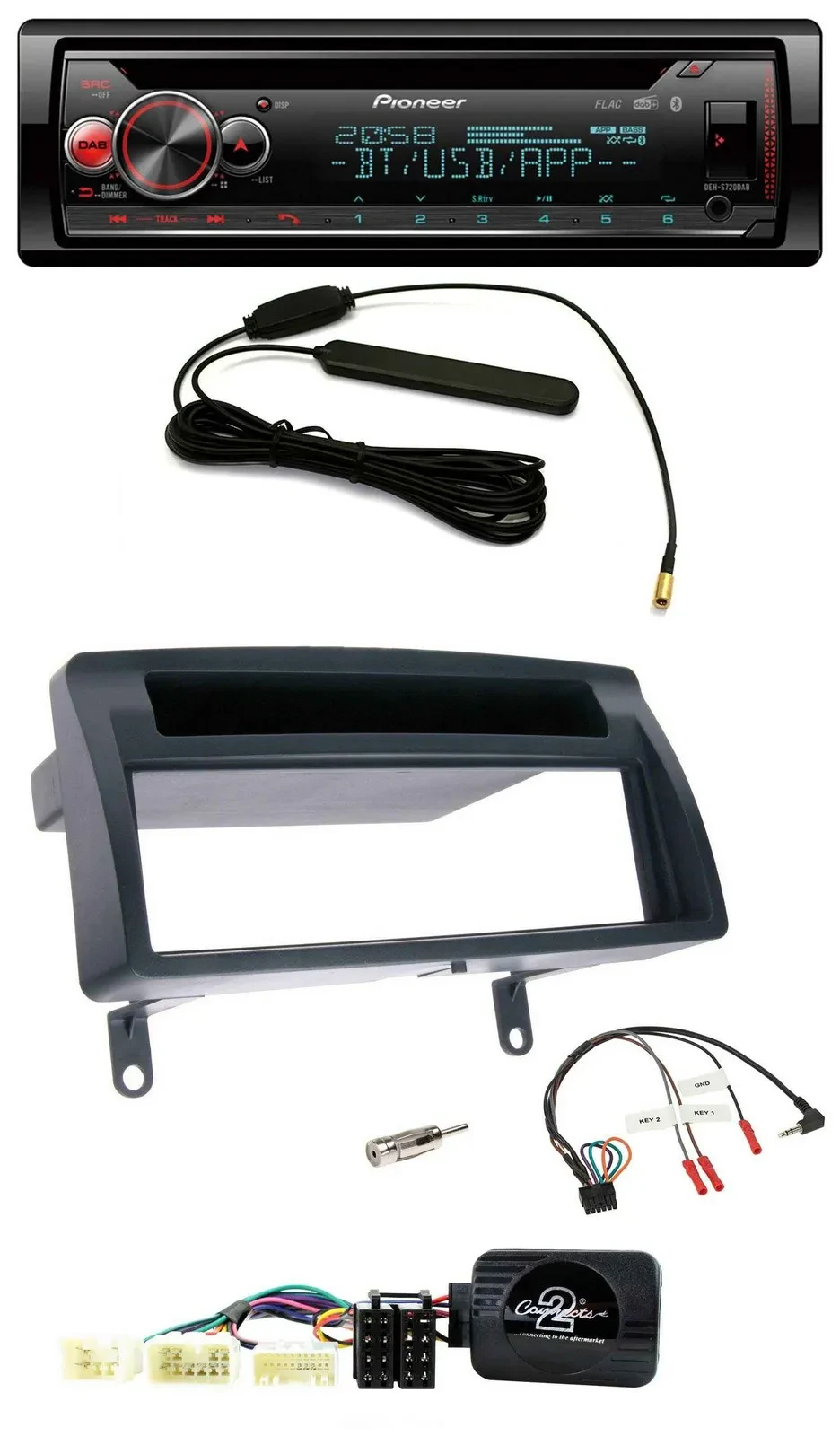 Pioneer USB DAB Lenkrad Bluetooth CD Autoradio für Toyota Corolla E12 2001-2007