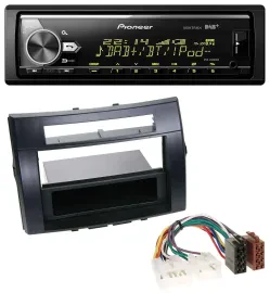 Автомагнитола Pioneer Bluetooth USB DAB MP3 для Toyota Corolla Verso 2004–2009 черная