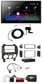 Автомагнитола для Mazda 2 (2007–2014) Pioneer 2DIN, DAB, Bluetooth, USB
