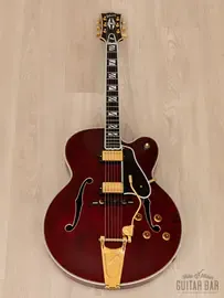 Полуакустическая электрогитара Gibson Super 400 CES Wine Red USA 1992 w/Chet Bigsby, Tags & Case