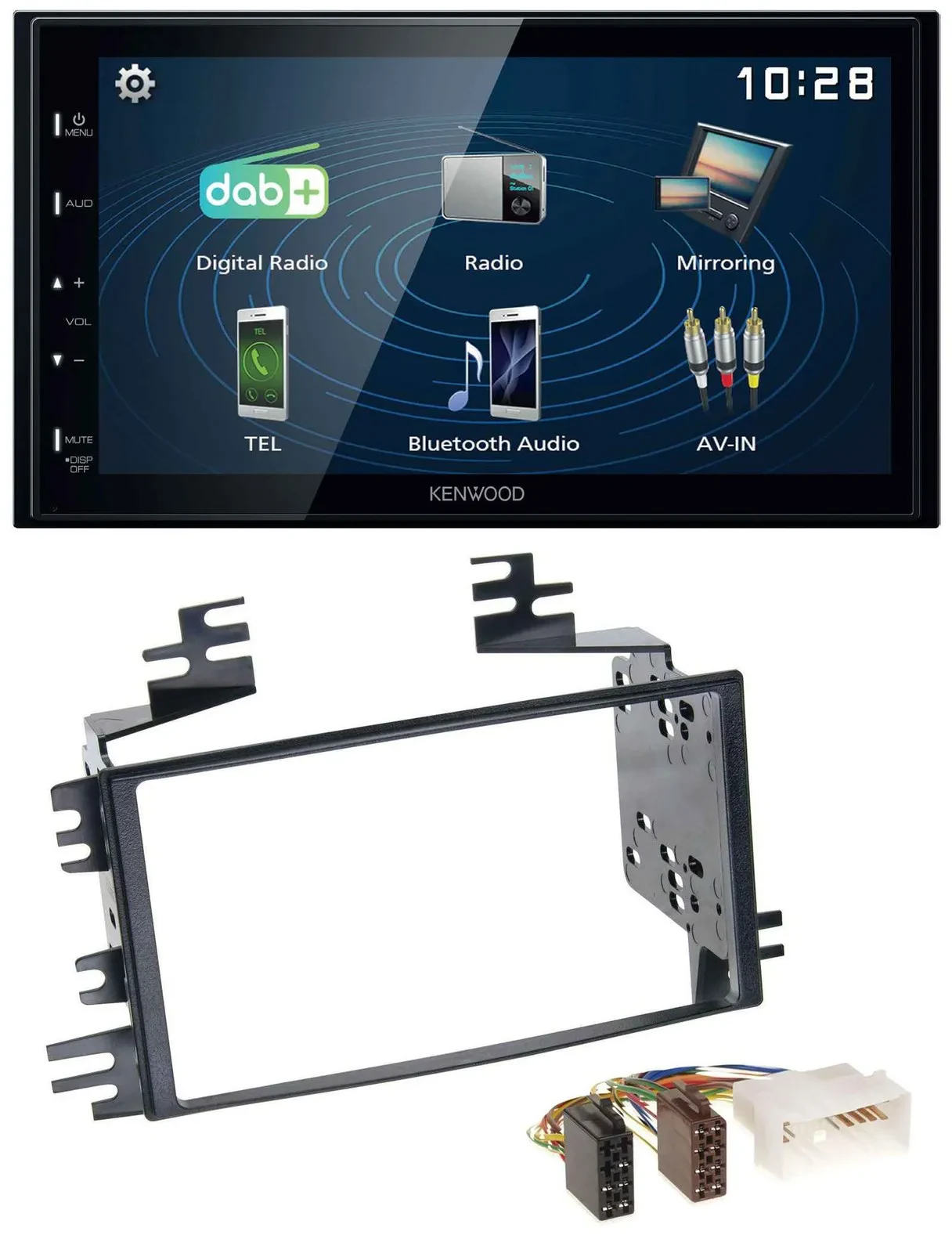 Kenwood 2DIN Bluetooth MP3 USB DAB Autoradio für Kia Rio Rio5 Sportage Hyundai A