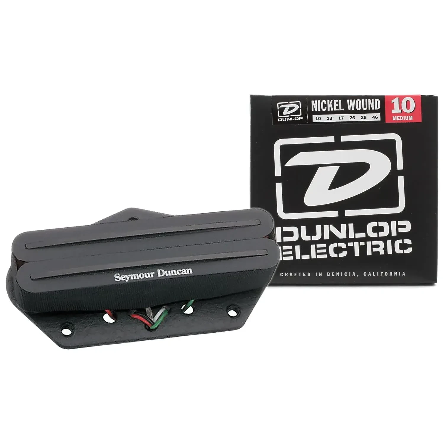 Звукосниматель для электрогитары Seymour Duncan STHR-1b Hot Rails Lead for Tele черный, со струнами