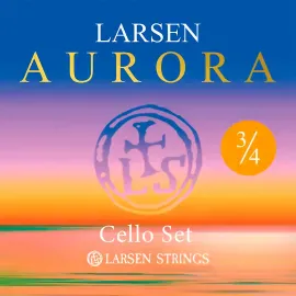 Larsen Strings Aurora Cello String Set 34 Size, Medium