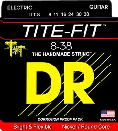 Струны для электрогитар DR Strings LLT-8 Tite-Fit 8-38