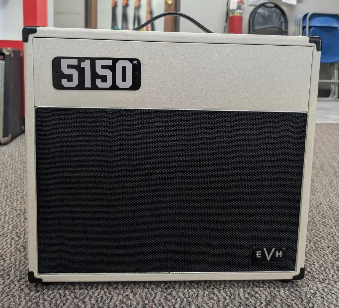 EVH 5150 Iconic Series 15W Tube Guitar Amplifier 110 Combo, Ivory #2257300410