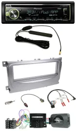 Pioneer MP3 USB CD DAB Lenkrad Autoradio für Ford S-Max Mondeo Can-Bus 07-14 sil