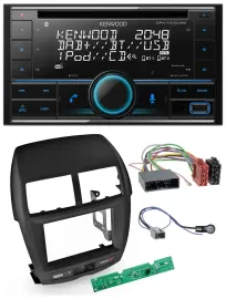 Автомагнитола для Mitsubishi ASX 2010–2014 Kenwood 2 DIN, CD, DAB, USB, MP3, Bluetooth