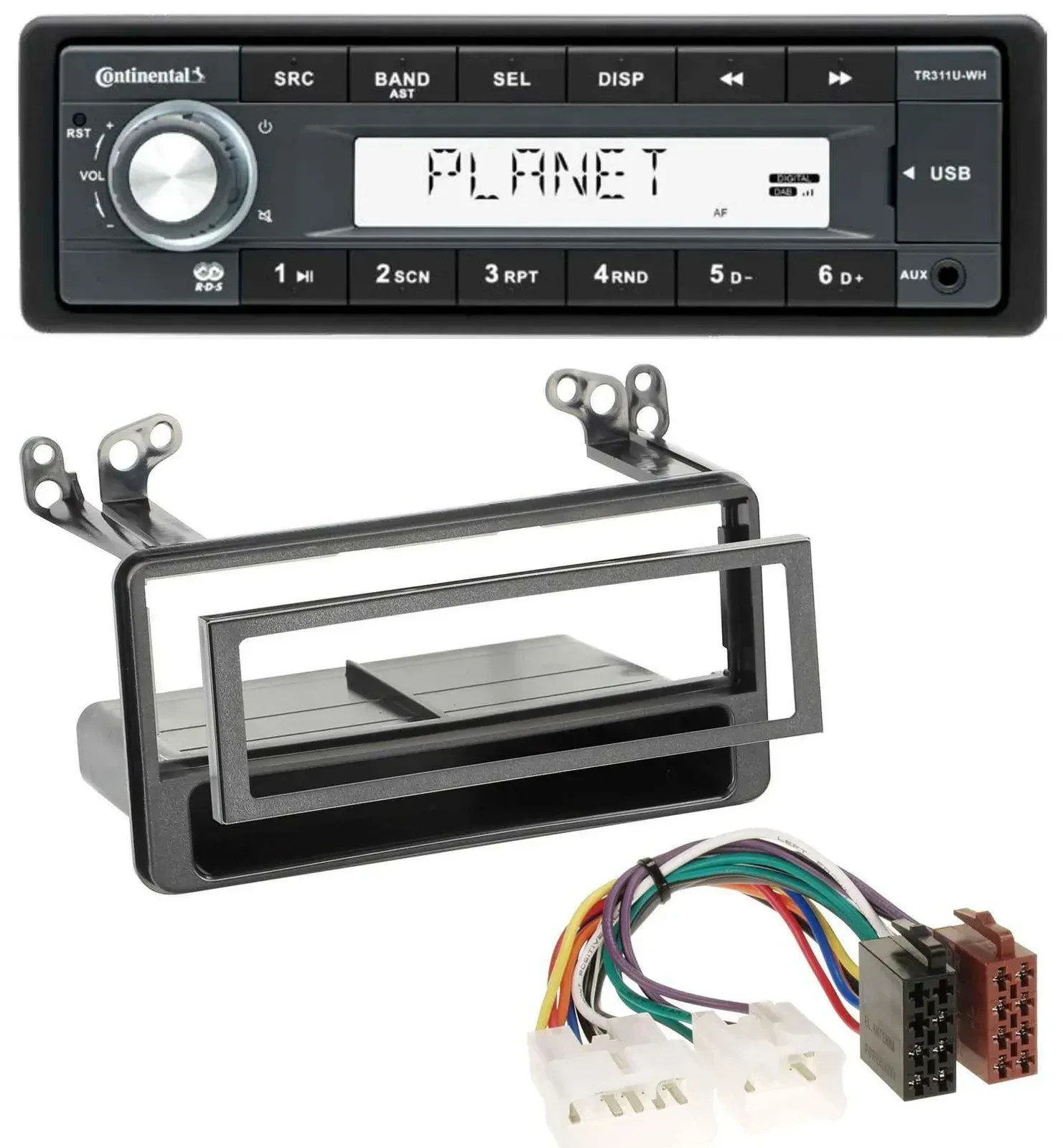Continental USB MP3 AUX 1DIN Autoradio für Toyota Avensis, Verso, Celica