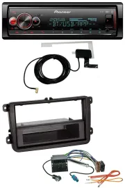 Автомагнитола Pioneer Bluetooth, DAB, USB, MP3 для Seat Alhambra (с 2010), Leon (2009–2012), Toledo