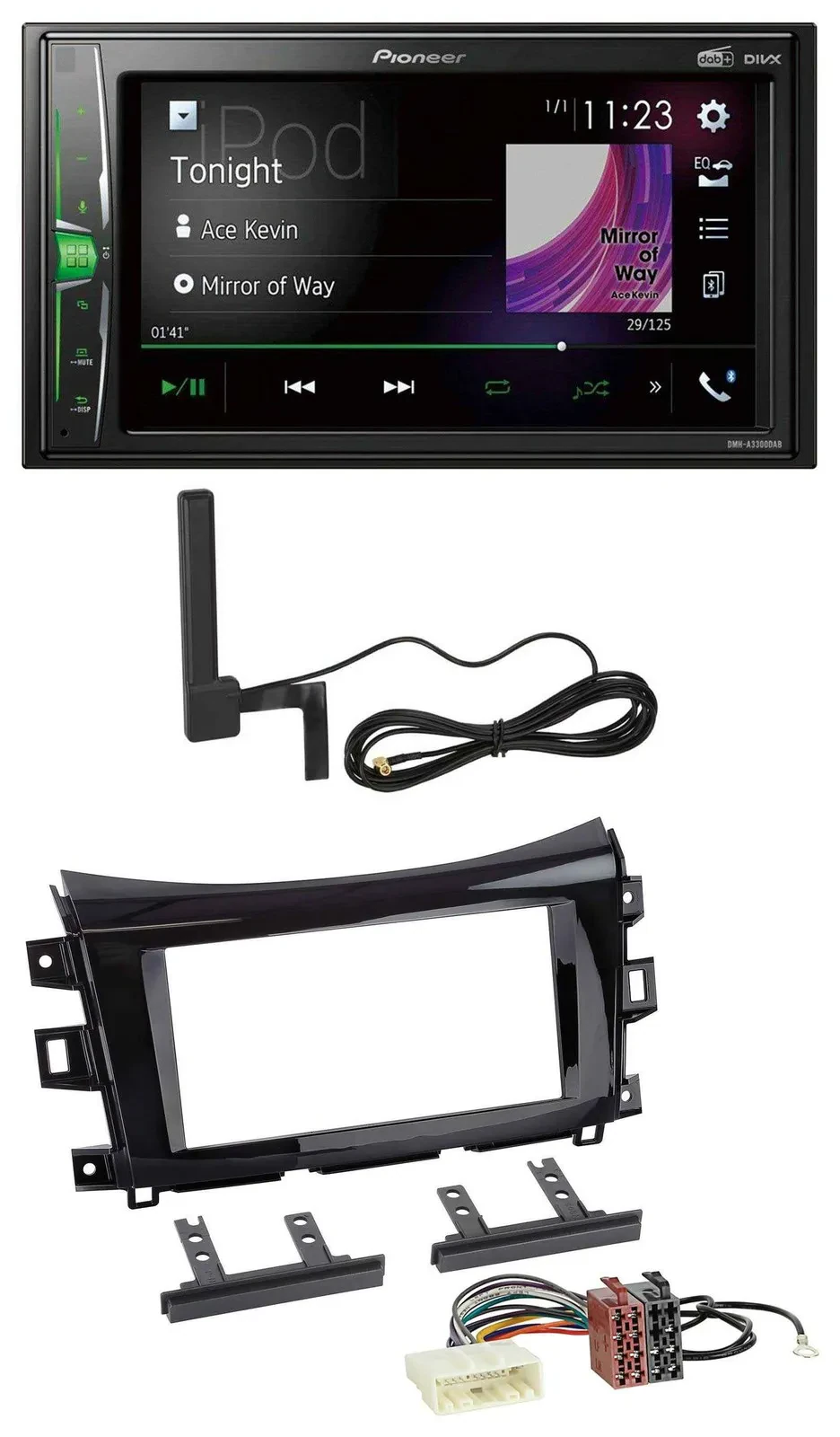 Автомагнитола для Nissan Navara Pioneer 2DIN Bluetooth DAB AUX MP3 (с 2016)