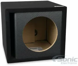 Atrend 12SVR Single 12" Black Carbon Fiber Vented Subwoofer Enclosure Box
