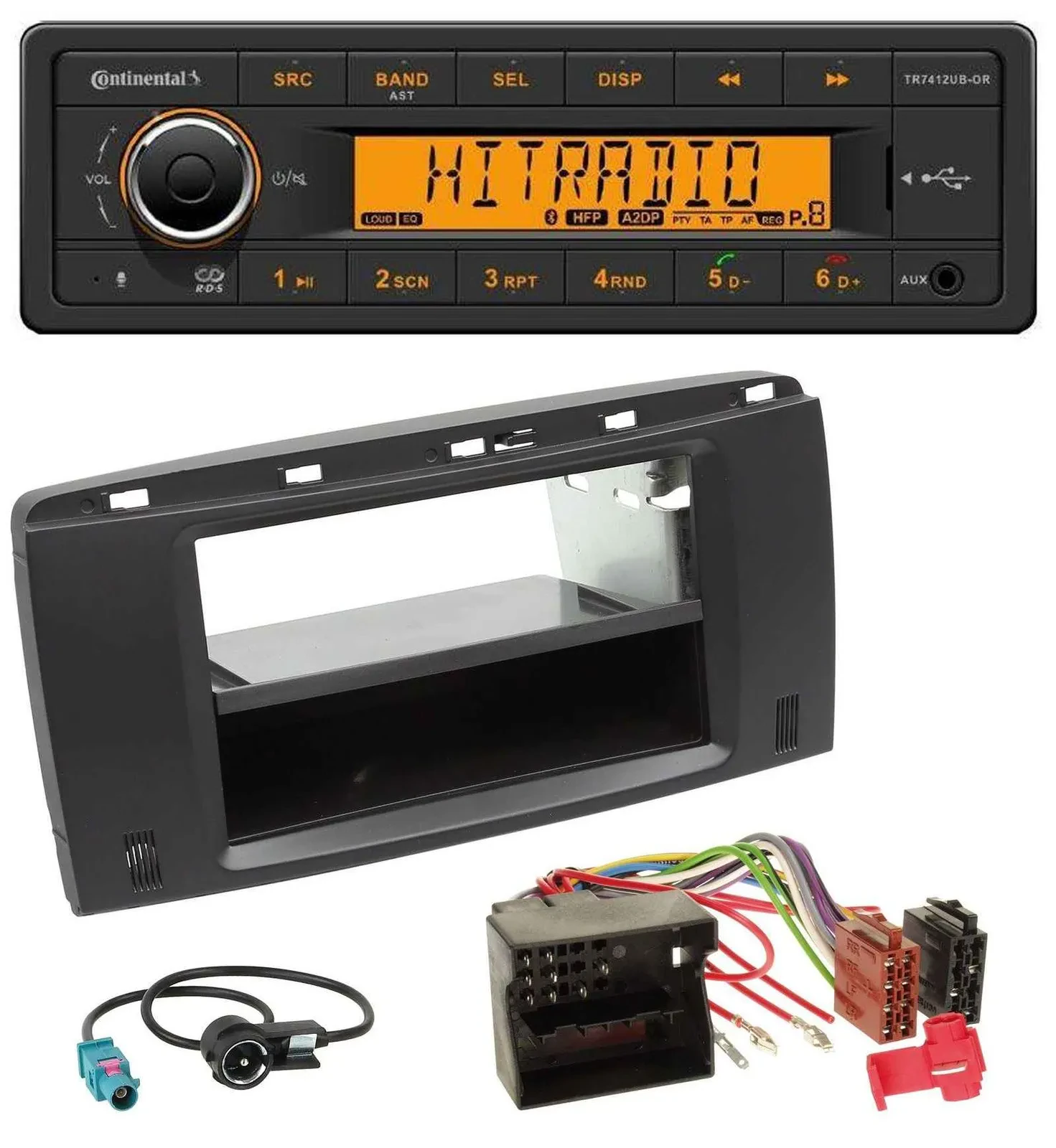 Continental MP3 Bluetooth AUX USB Autoradio für Mercedes R-Klasse (W251, 05-12)