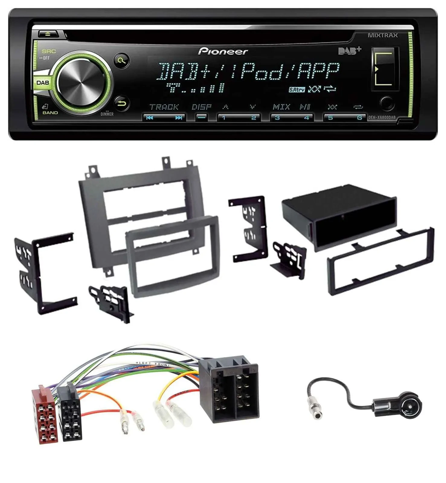 Автомагнитола Pioneer DAB, USB, MP3, AUX, CD для Cadillac CTS 2003–2006, SRX 2004–2005