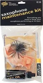 Herco HE108 Saxophone Care Kit - Contains Swab, Key Oil, Cork Grease and More