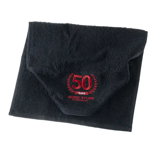 Полотенце Music Store 50th Anniversary Drummer Handtuch Black 30x50