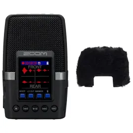 Zoom H2essential Multi-Mic 32-Bit Float Handy Recorder, Bundle with WSH-2E Hairy