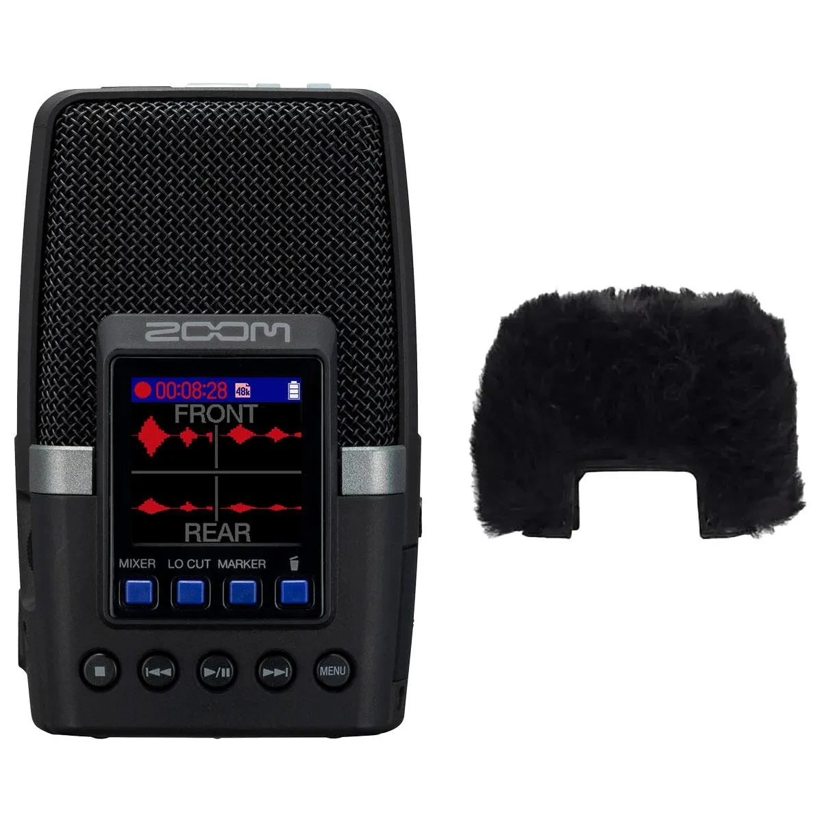 Zoom H2essential Multi-Mic 32-Bit Float Handy Recorder, Bundle with WSH-2E Hairy