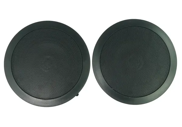 (2) Rockville CC65T Black 6.5" Commercial 70v Ceiling Speakers For Restaurant