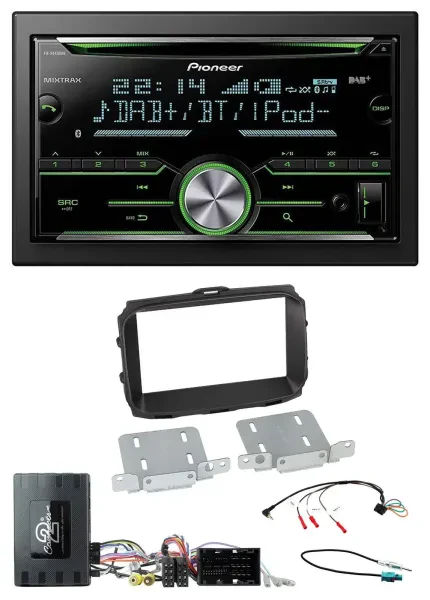 Pioneer Bluetooth Lenkrad DAB 2DIN USB CD Autoradio für Alfa Giulietta Infoadapt