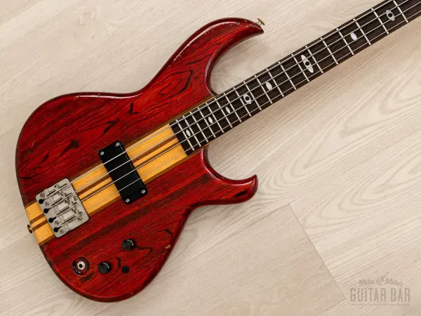 1980 Aria Pro II SB-700 PR Vintage Neck Through Bass Padauk Red, Japan Matsumoku