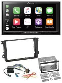 Pioneer 2DIN MP3 USB DAB DVD Bluetooth Autoradio für VW Passat 05-14 Polo 09-14