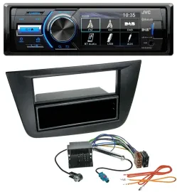 Автомагнитола для Seat Toledo/Altea (с 2005) JVC Bluetooth MP3 USB DAB черный