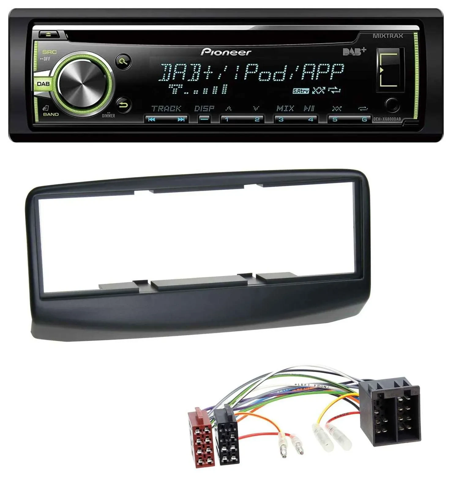 Автомагнитола Pioneer DAB USB MP3 AUX CD для Fiat Multipla (2006–2010, рестайлинг)
