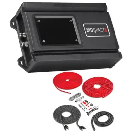 MB Quart RA1-150.2 50W x2 Car Amplifier + Amp Kit