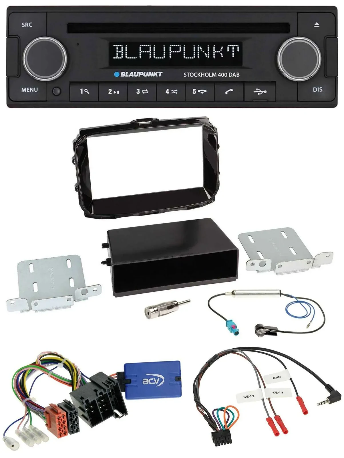Blaupunkt Lenkrad Bluetooth DAB CD USB Autoradio für Alfa Romeo Giulietta 13-21