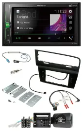 Pioneer 2DIN Lenkrad DAB USB Bluetooth Autoradio für VW Golf VII ab 2012