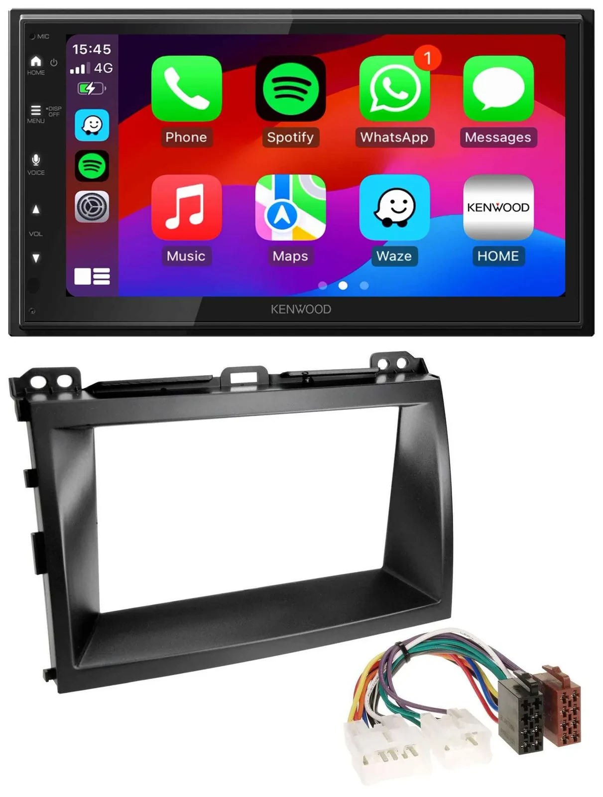 Kenwood MP3 USB DAB 2DIN Bluetooth Autoradio für Lexus GX-470 (2003-2009)