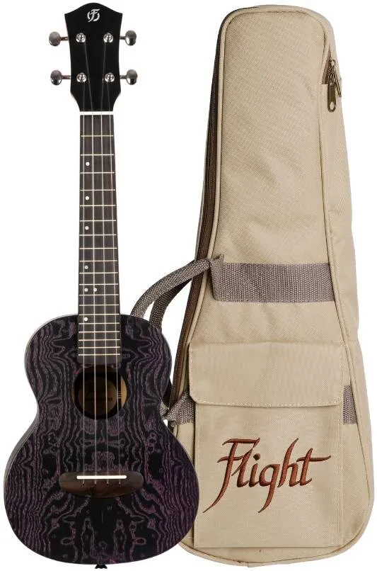 Укулеле FLIGHT DUC400 Ash Purple концерт, фиолетовый