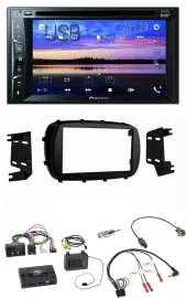 Автомагнитола Pioneer 2 DIN, Bluetooth, USB, DVD, DAB, управление с руля, для Fiat 500X (с 2014)